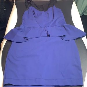 Bebe Blue Fitted Dress